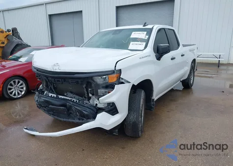 2024 Chevrolet Silverado 1500 2Wd Double Cab Standard Bed Wt из США, поврежденный, VIN 1GCRAAED1RZ136622